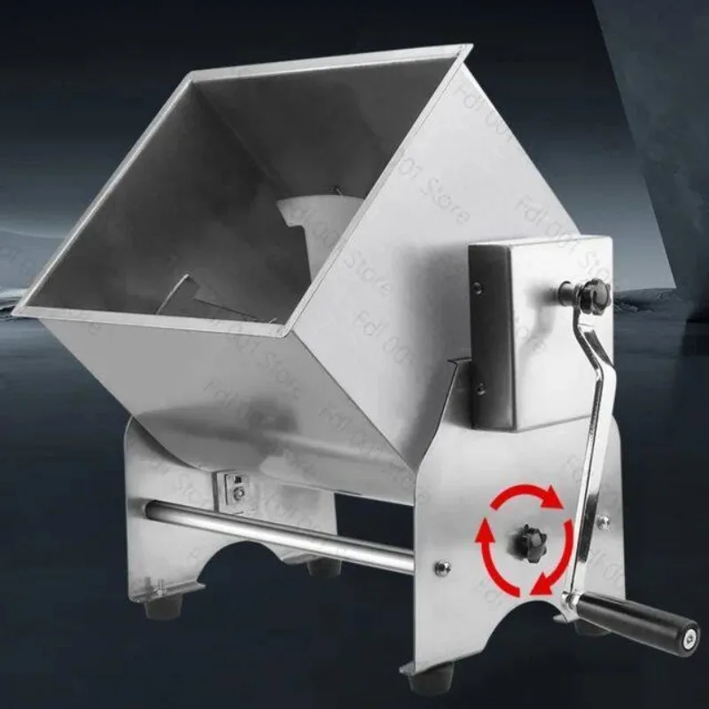 1 lb Flip Meat Mixers Side-turn dough mixer Manual dough mixer Stainless steel food mixer
