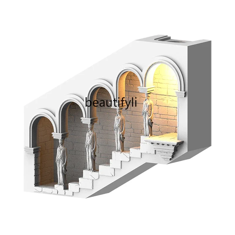 Niche Night Light Villa Wine B & B Background Wall Gypsum Lamp Embedded Embedded Ambience Light