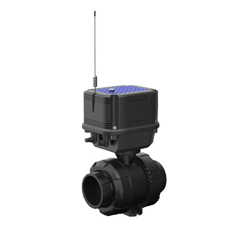 Solar Panel and Battery Operated LoRa 169 MHz 433 MHz 868 MHz connected smart ball valve