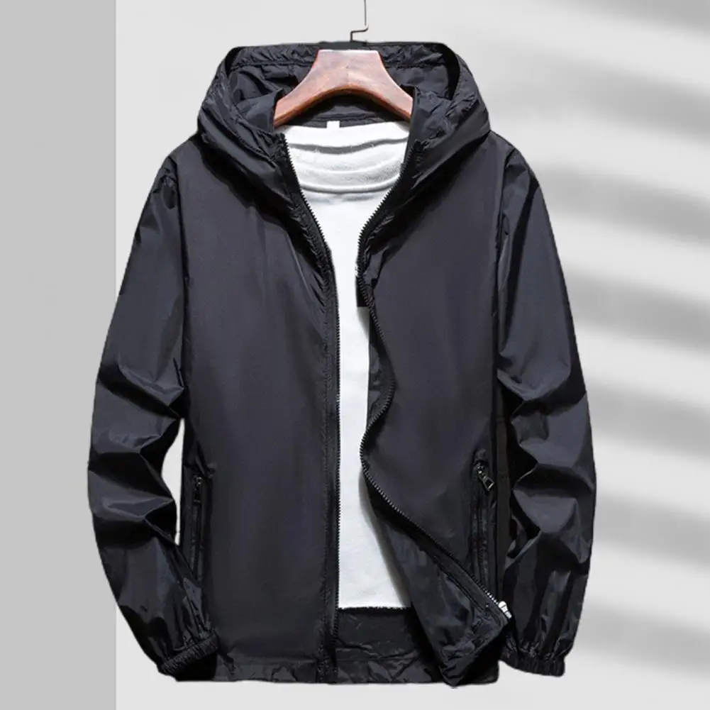 Outdoor Trench Coat Stylish Anti wrinkle Pockets Daily Clothing Sun Clothing Windbreaker Jacket