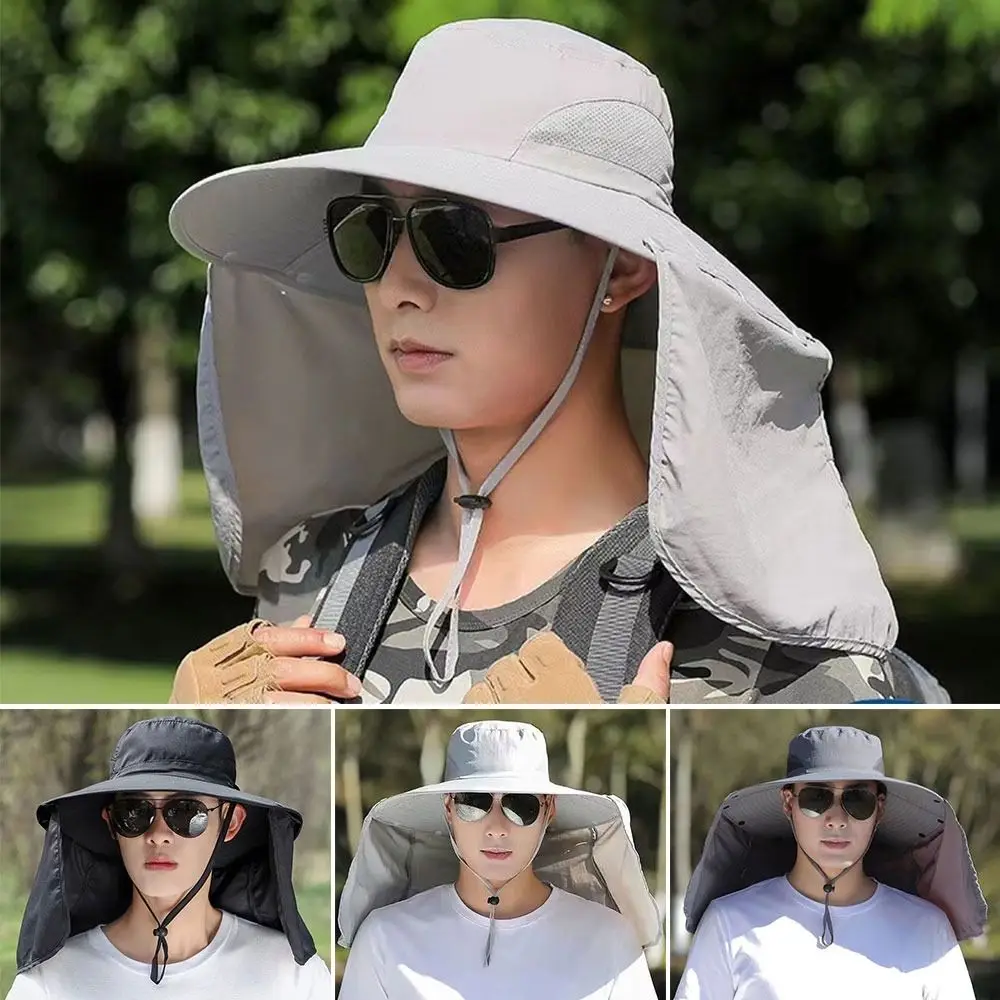 Summer Waterproof Bucket Hat Sun Protection Breathable Panama Hat Portable Mountaineering Caps Camping Hiking