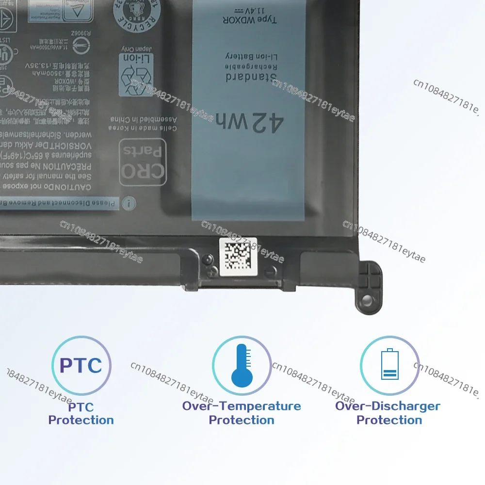 Standard Be suitable for Dell 42Wh Laptop Battery for Inspiron 13 5368 5378 5379 7368 7375 7378 2-in-1