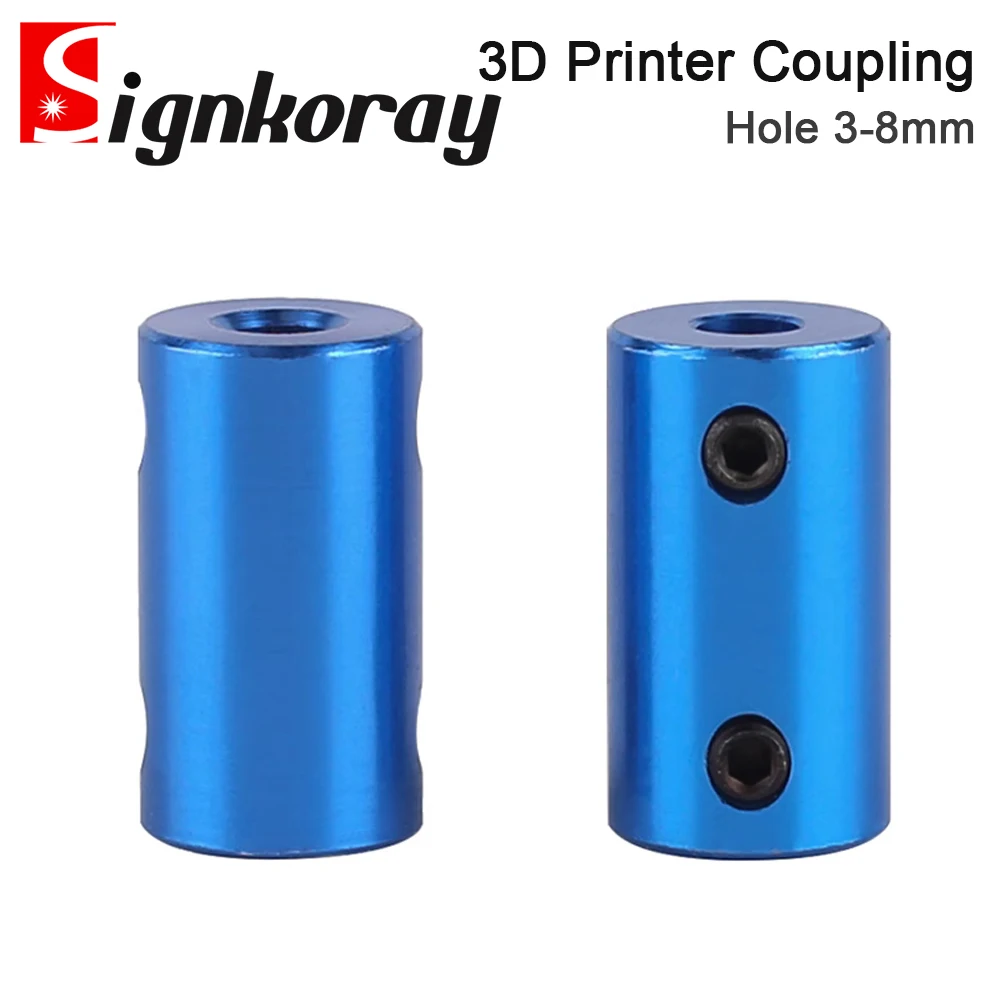 

SignkoRay 3D Printer Coupling Rigid Aluminum Alloy Ship Model Shaft Motor Screw DIY Accessories Engraving Machine Shaft Coupling