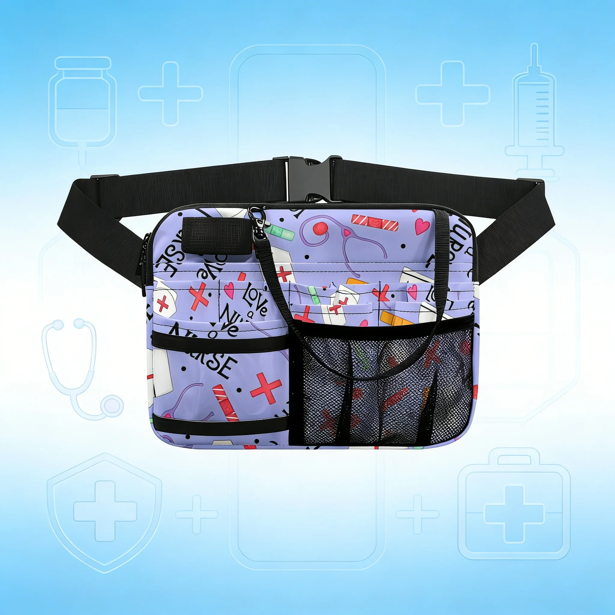 rainbow-nurse-fanny-pack-for-school-nursing-student-medical-utility-belt