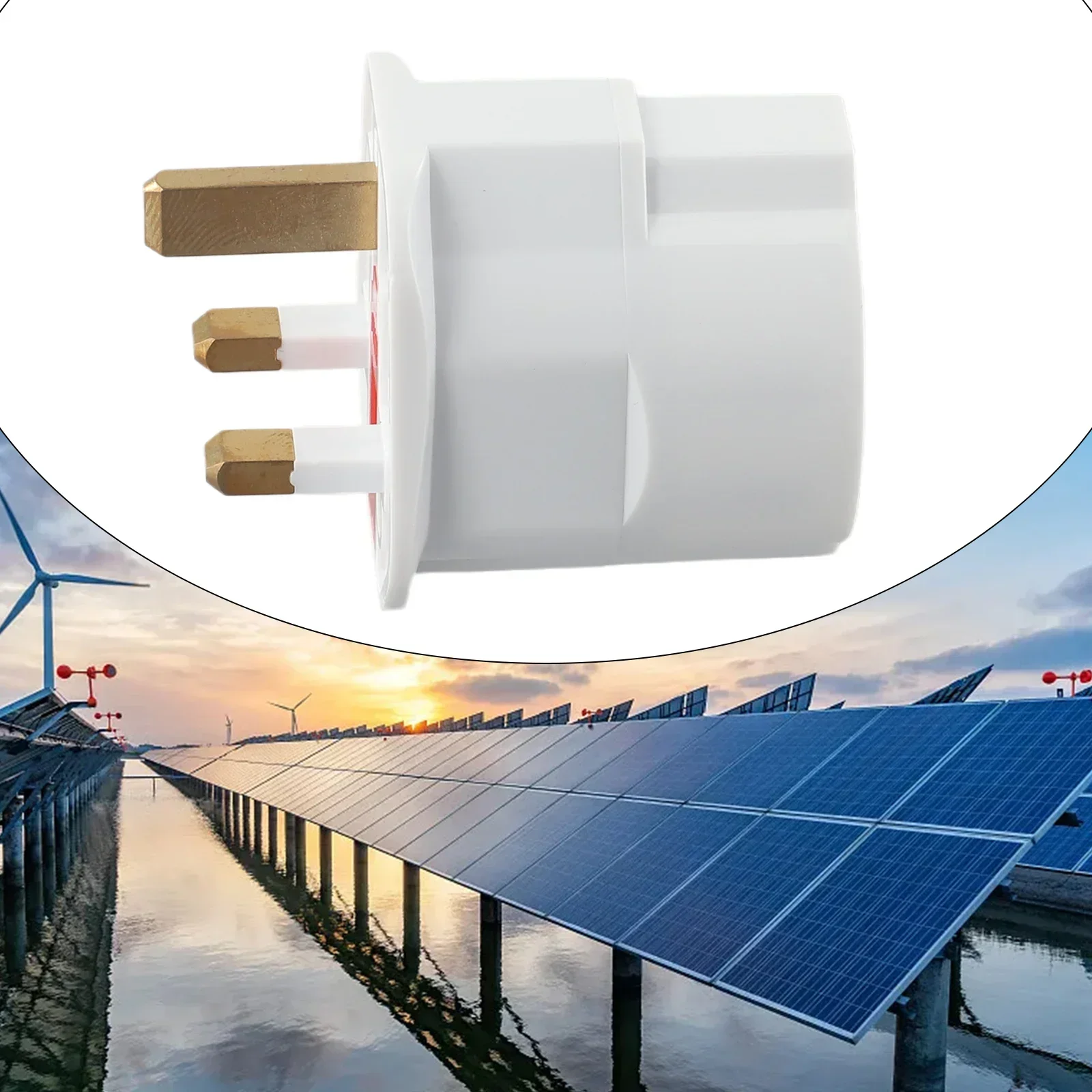 High Quality Practical Home Adapter British Plug Three Pins White With Ground British Standard Electronic Components