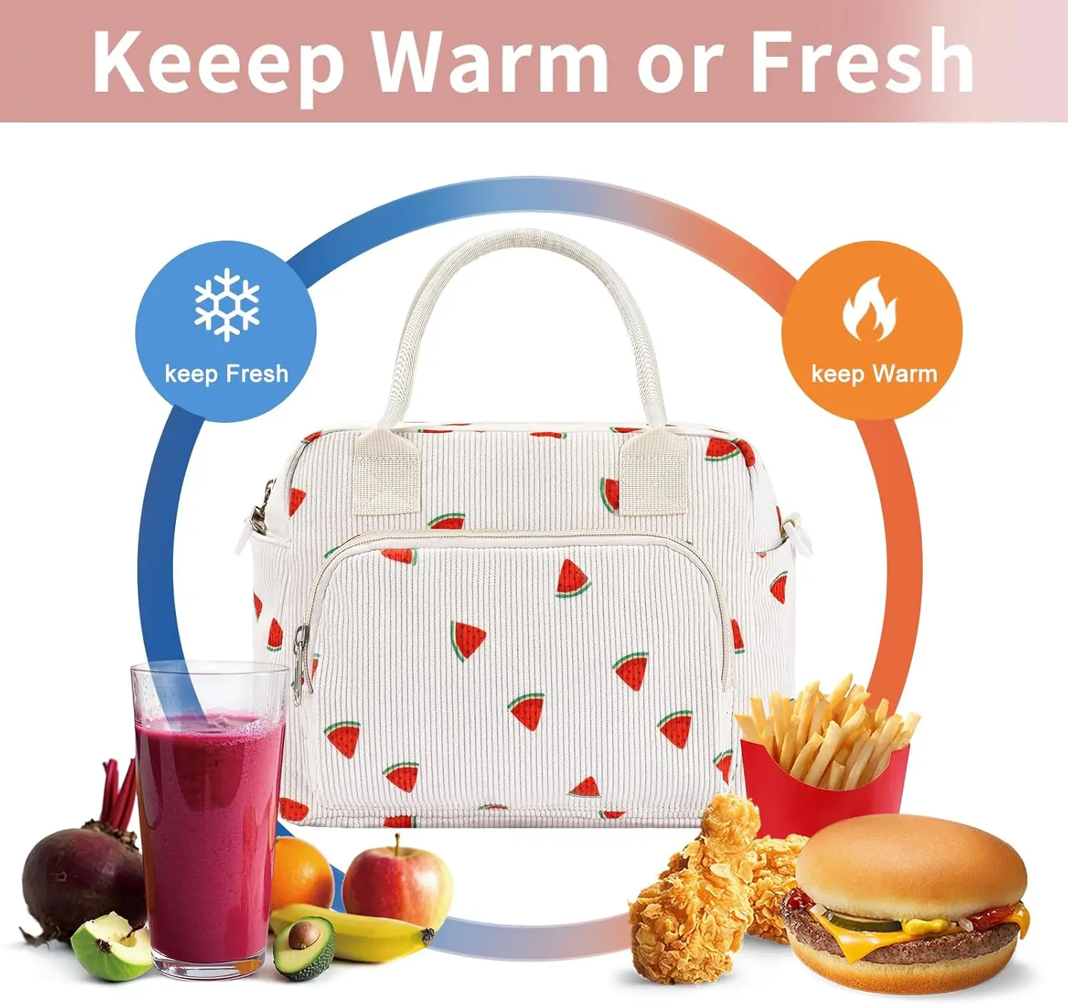 Lunch Bag Women Box for Women Adult Cute Insulated Lager Cooler Lunch Tote Bags for Work