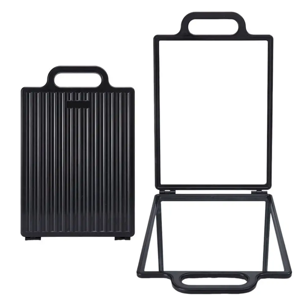 Doppelseitiger Friseur-Handspiegel, hochauflösender, faltbarer Salonspiegel mit Rückspiegel, tragbarer Barbershop-Handspiegel