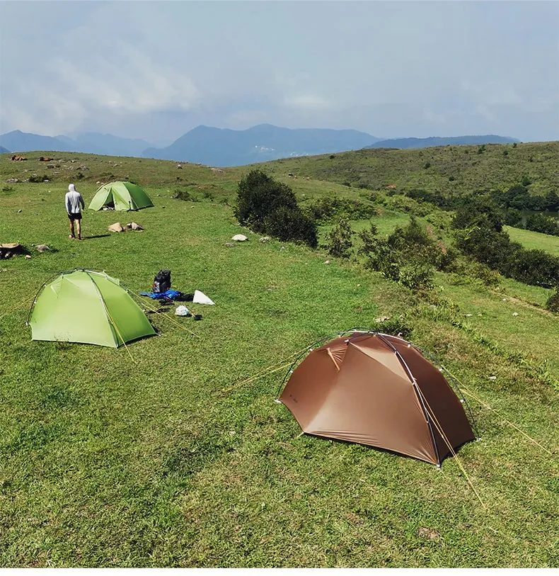 3F UL TAICHI 1 Person No-See-Um 3 Season/4 Season Camping 15D Silicon Coated Tent