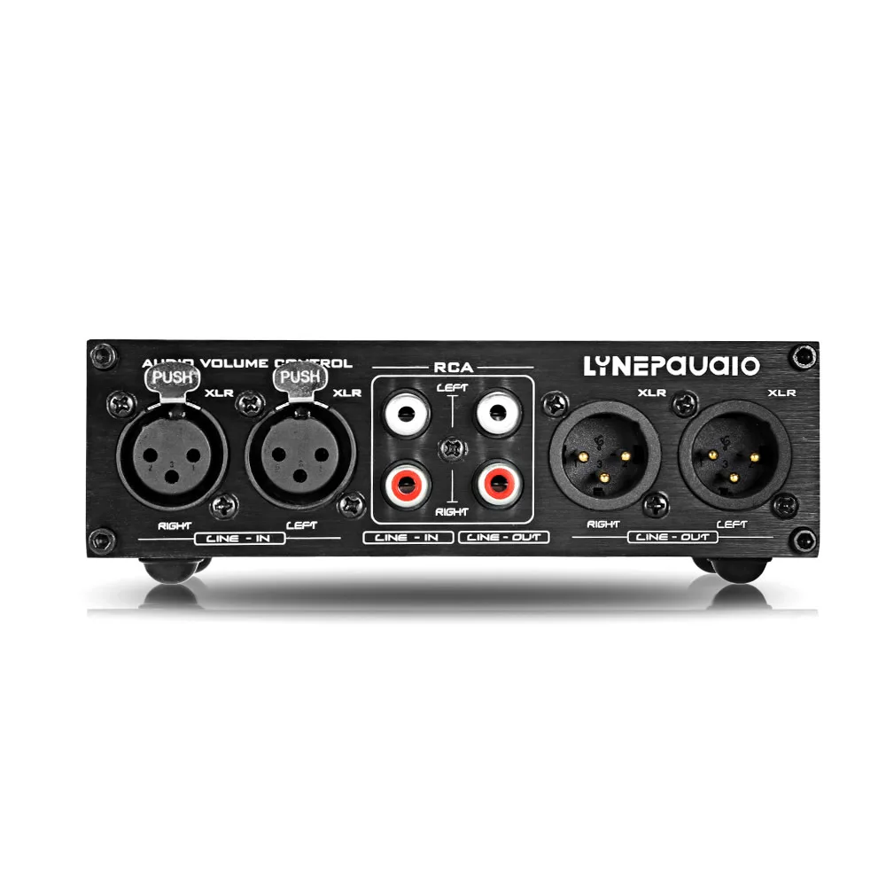 RCA/XLR مفتاح جهاز انتقاء HiFi متوازن ستيريو الجلاد ضياع متوازن بالكامل السلبي Preamp نشط المتكلم وحدة تحكم في مستوى الصوت