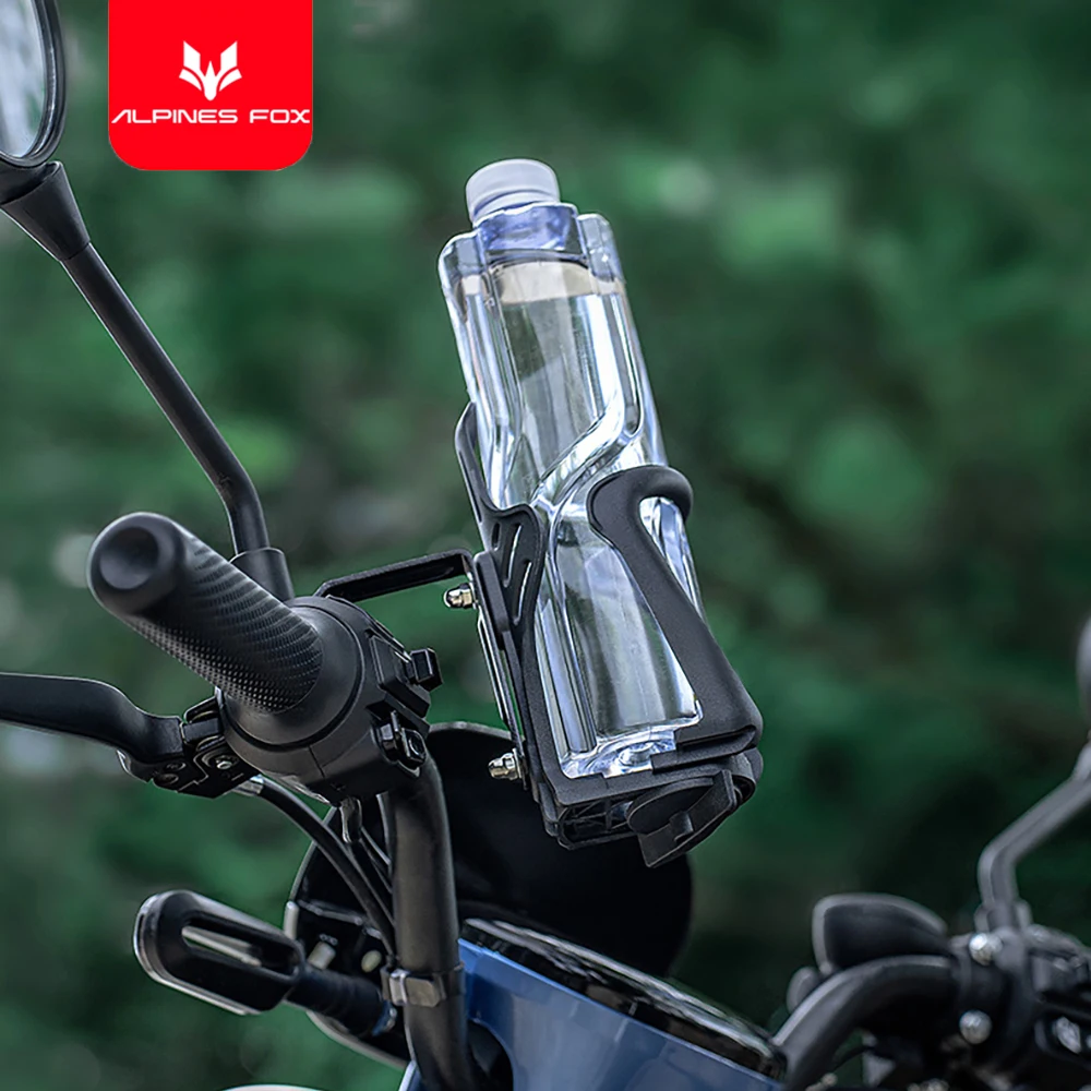 Motorcycle Water Cup Holder Universal Drink Holder Motorcycle Handlebar Bottle Holder Nylon Adjustable Bottle Holder