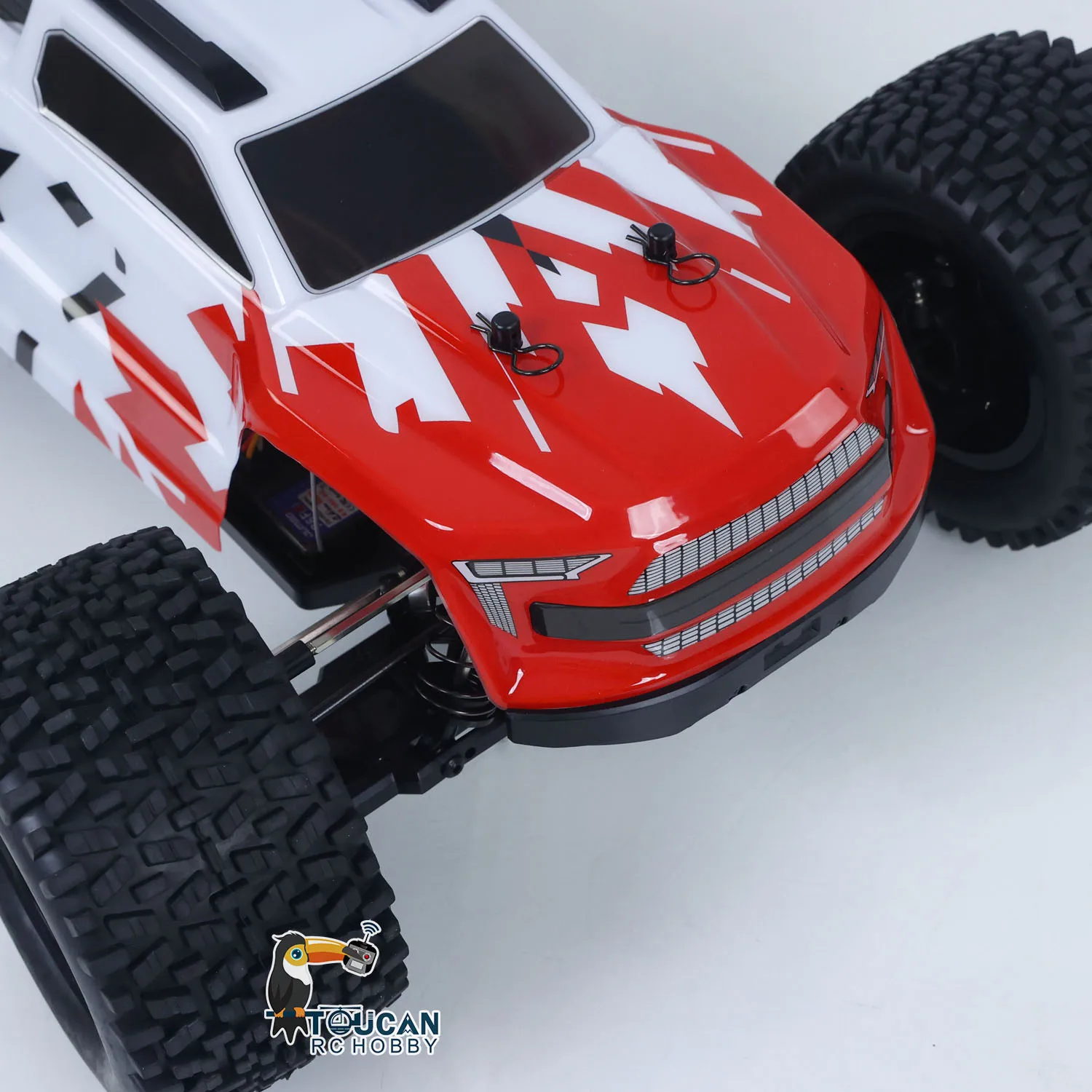 Prezent 1002 1/10 90KM/H Samochody wyścigowe RC Wysokiej Prędkości Sterowane Radiowo Elektryczny Ciężarówka 4x4 Model Samochodu Metalowe Amortyzatory Wypełnione Olejem Zabawki