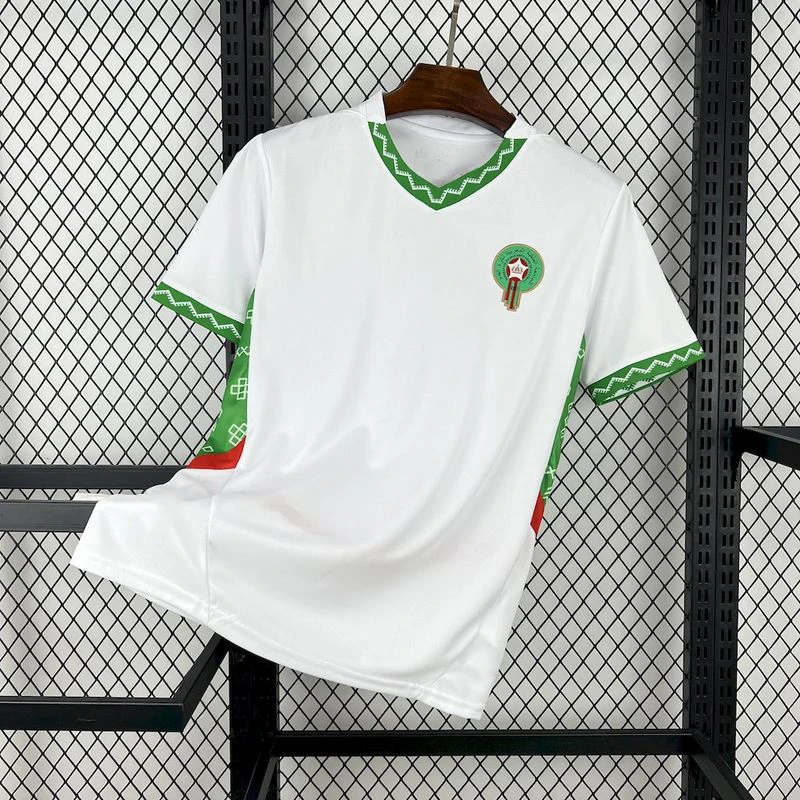 

2025 Summer Hot-selling New Morocco Away Jersey Outdoor Training Breathable Quick-drying Daily Casual Short-sleeved T-shirt