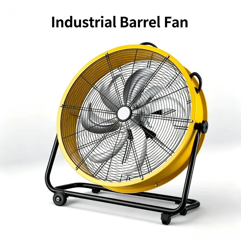 16/20/24 Inch High Power Industrial Floor Cylindrical Strong Wind Air Cooler Factory Workshop Ventilation Equipment