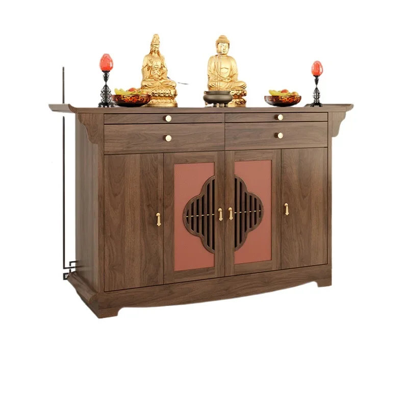 XL household Zhongtang Guan Gong table incense table new Chinese all solid wood new Buddha table