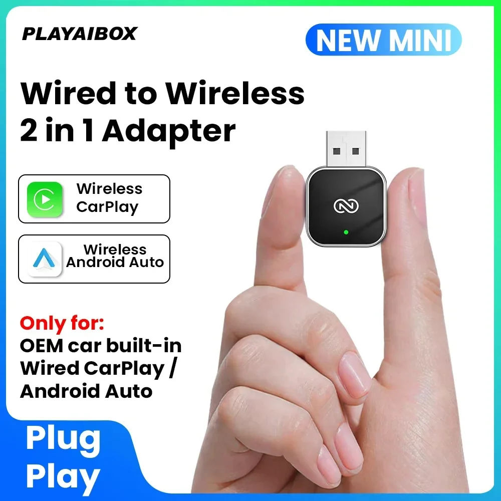 Carplay اللاسلكي التكيف اللاسلكي أندرويد السيارات 2In1 دونغل بلوتوث دونغل التوصيل والتشغيل ل MG أودي بنز فولفو VW أودي بنز #1