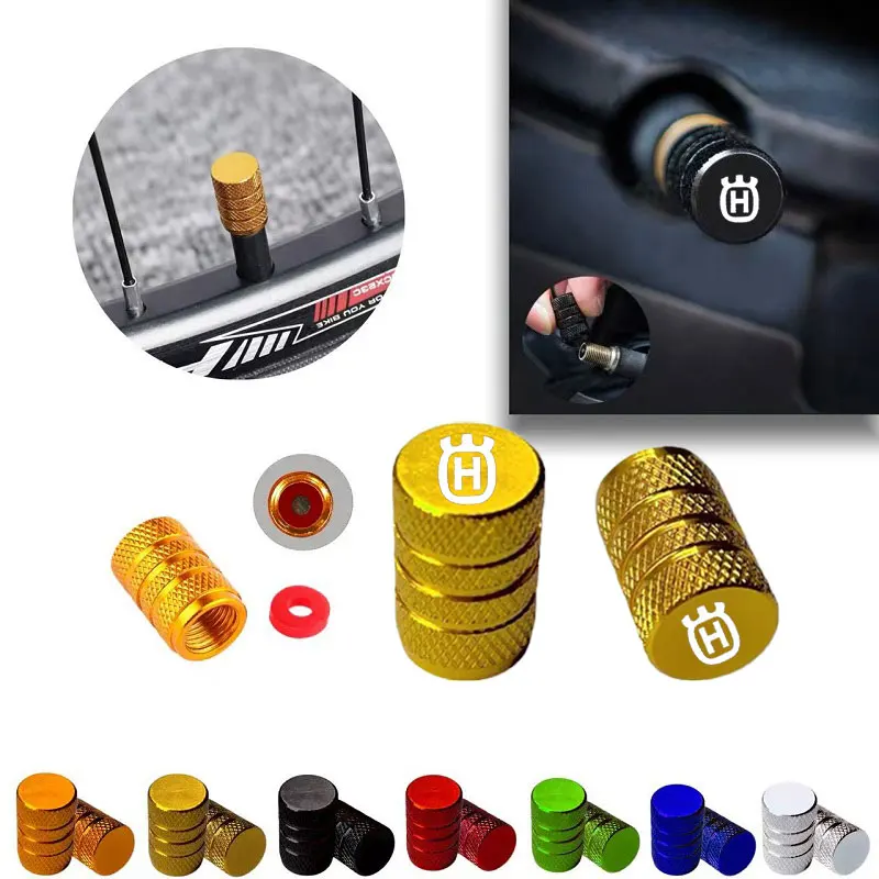 

For Svartpilen Vitpilen 401 Husqvarna 701 Supermoto Enduro Norden 901 Motorcycle Universal CNC Aluminum Tire Valve Caps