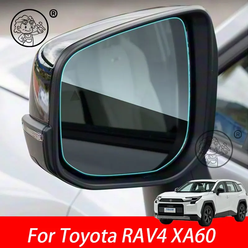

For Toyota RAV4 XA60 6TH 2026 2027 Rearview Mirror Side Mirror Glass Waterproof Rainproof film Sticker Anti Fog Film Accessories