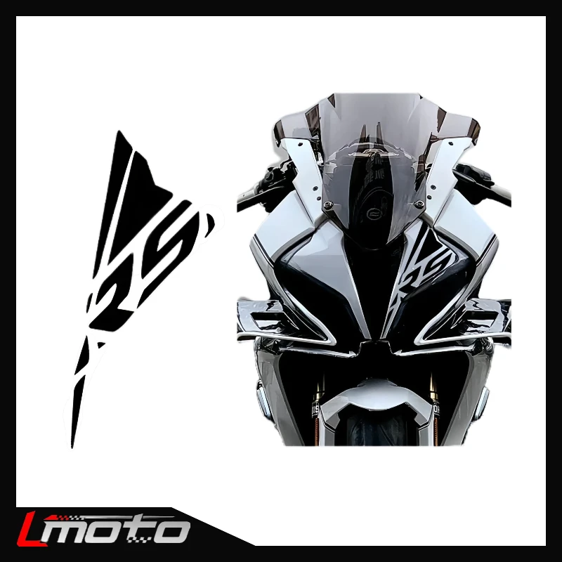 

Подходит для мотоцикла CFMOTO 450SR/SRS, наклейки на переднюю лицо, без остатков, наклейка на фару, водонепроницаемое украшение для тела, против царапин