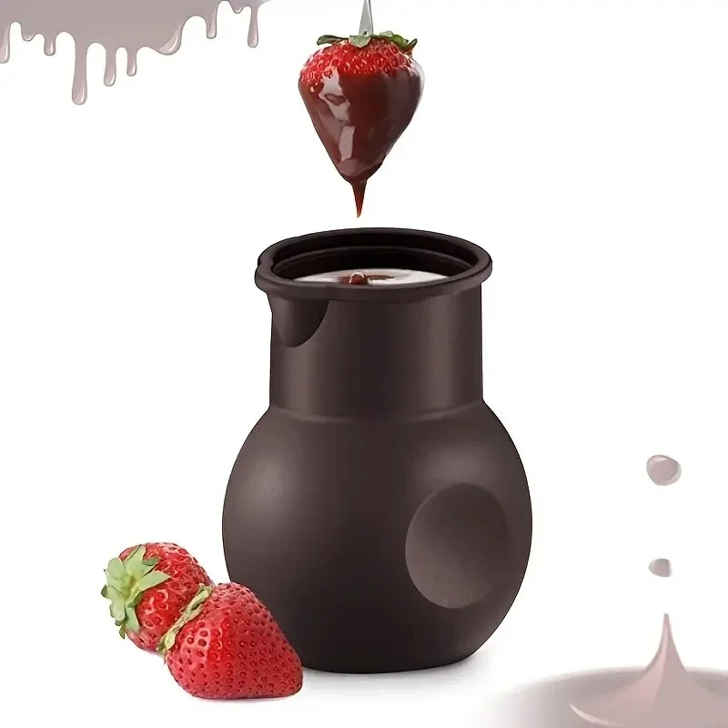 Olla para derretir Chocolate de silicona, jarra vertedora de leche con calor para mantequilla, salsa de mantequilla, hervidor para hornear leche, herramientas para hornear, 1 ud.