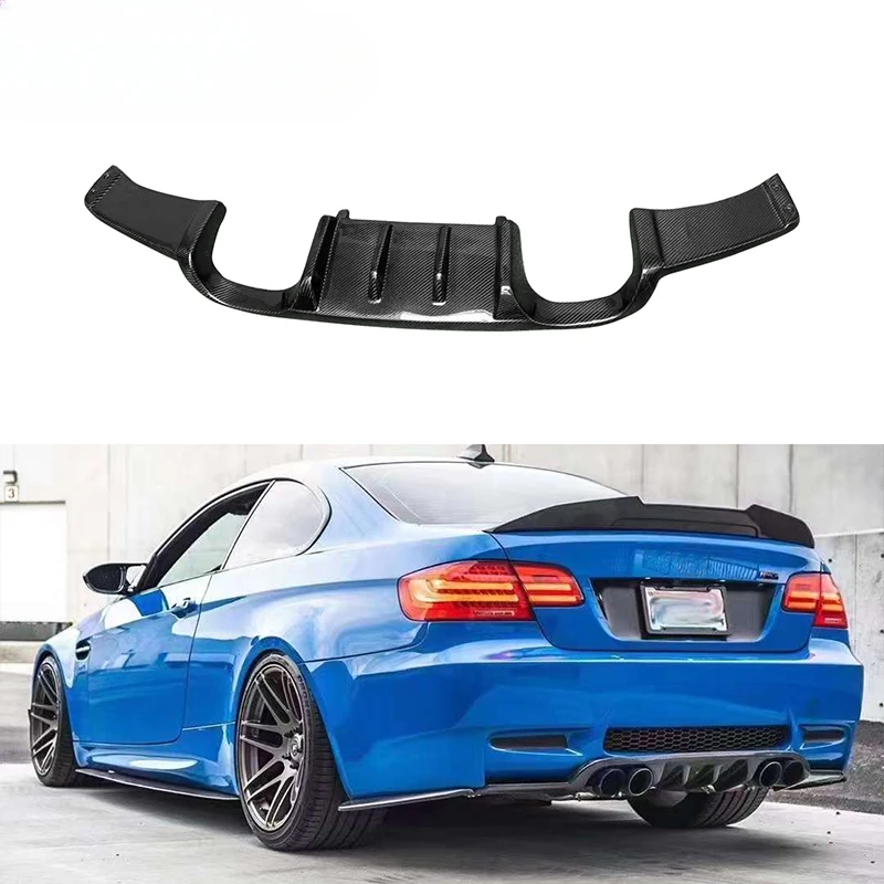 

Carbon Fiber HM Style Rear Diffuser For BMW 3 Series M3 E92 E92 2006-2013 Upgrade Rear Bumper Splitter Lip Diffuser Cover Trim