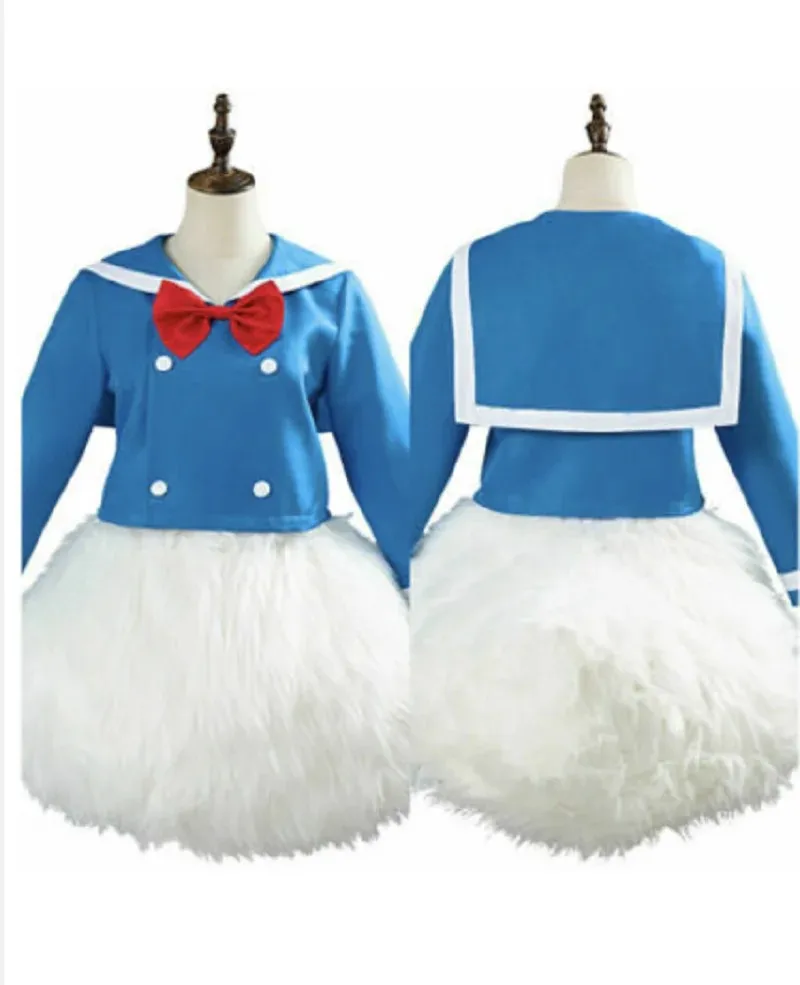 Blue sailor suit  Duck tail  cosplay adult  costume costume halloween customized