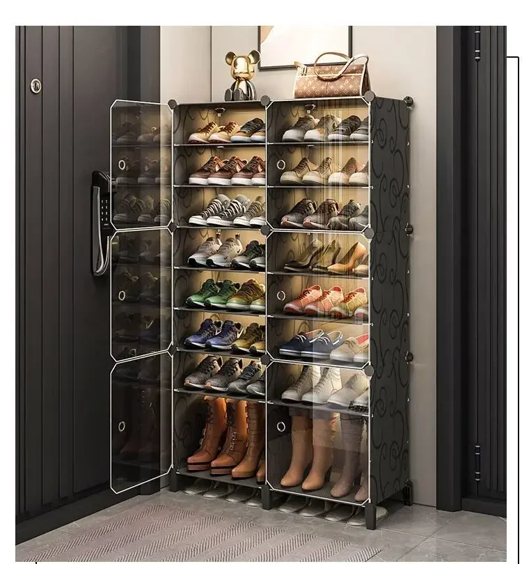 

Shoerack Cabinet Shoe Rack Storage Organizer Shelf Shoes Entrance Hallway Furniture Cupboards Splicing Dustproof Box