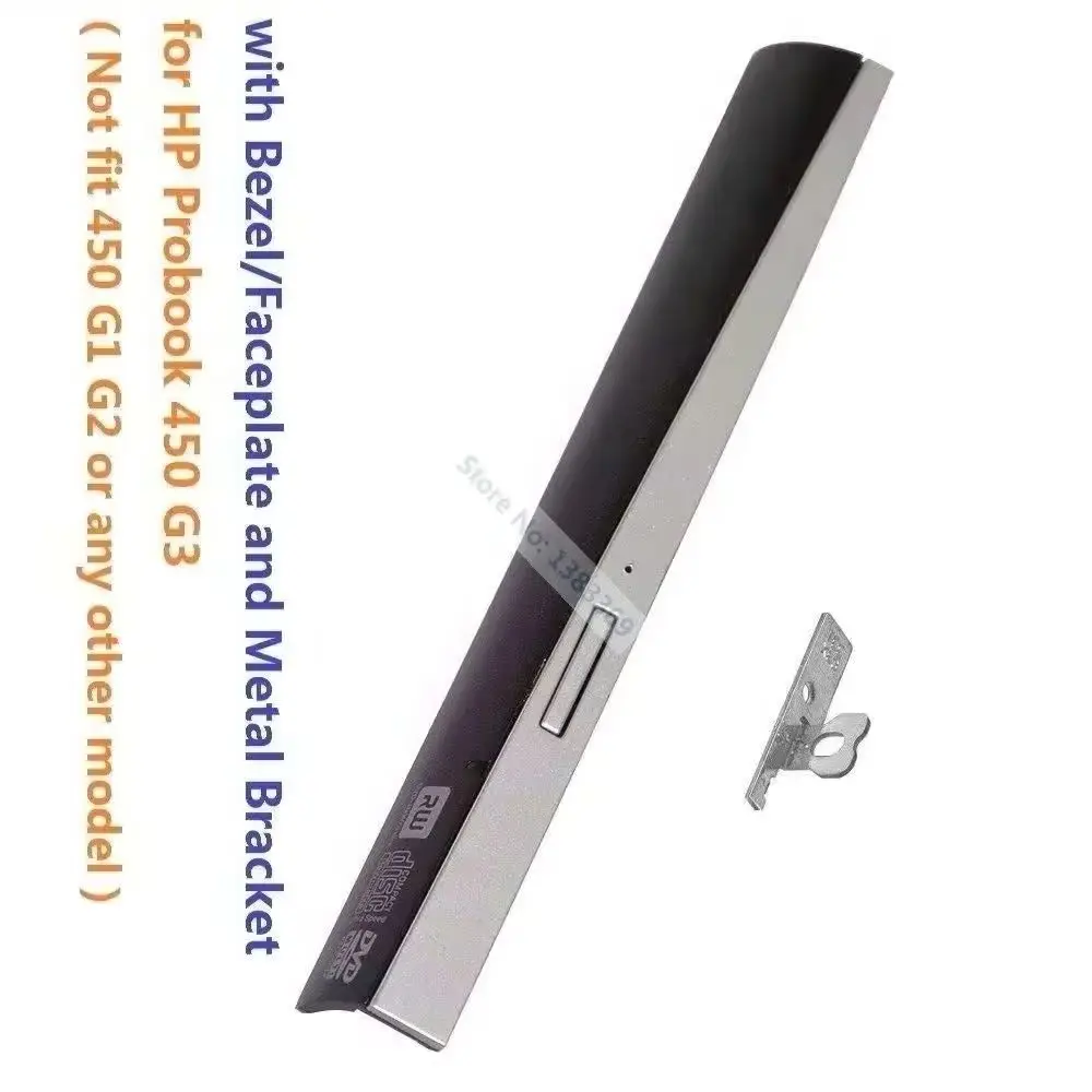 Replacement DVD ODD Optical Drive Bezel Front Panel Cover Rear Metal Bracket Hook for HP Probook 450 G3 only