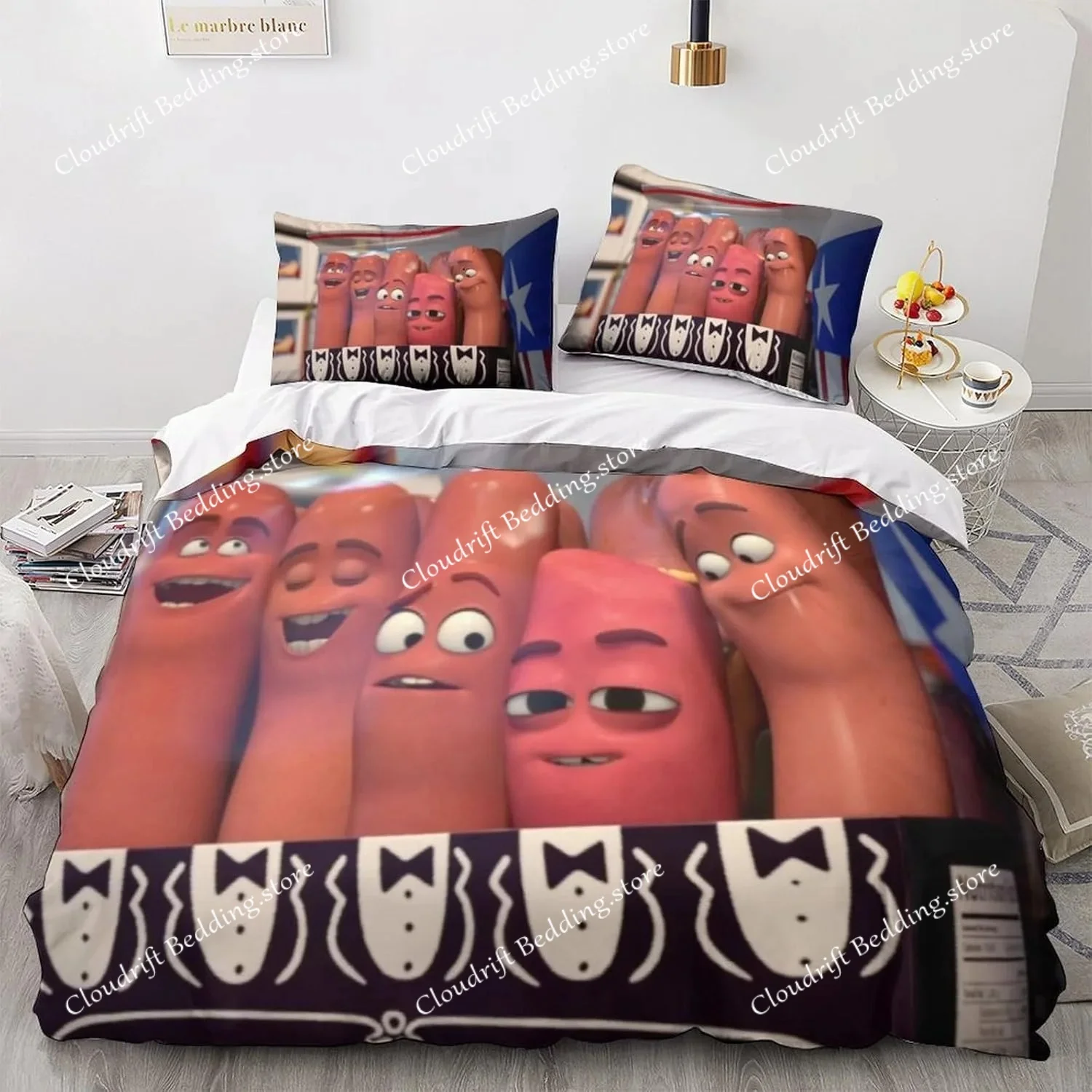 Sausage Party Bedding Set Adult Bed Supplies Set  Duvet Cover Bed Comforter Set Bedding Single Double King Size