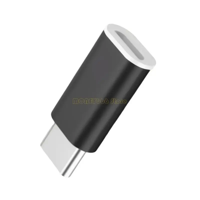 F62C USB C 암시 대 마이크로브 수컷 어댑터 타입 C에서 MicrousB 480Mbps 데이터 충전기