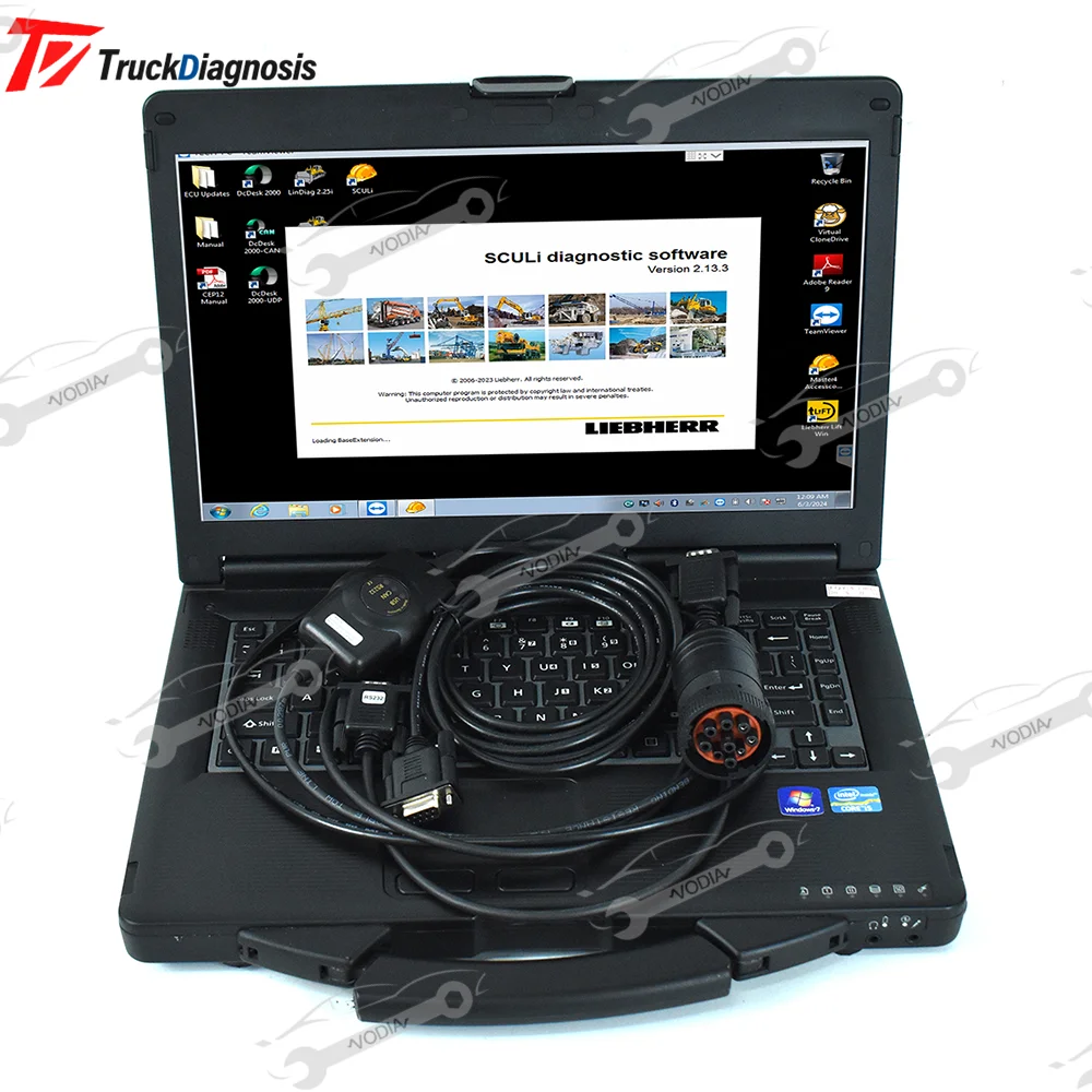 

Сканер LIEBHERR DIAGNOSTIC KIT с ноутбуком CF53 Liebherr Диагностическое программное обеспечение SCULI с диагностическим инструментом LIEBHERR