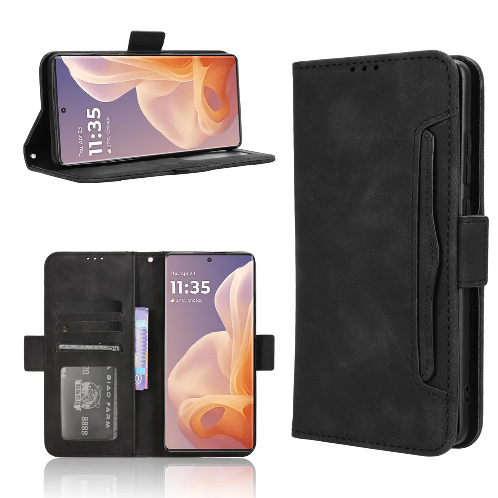 For Moto G85 5G / S50 Neo 5G Wallet Case Magnetic Book Flip Cover Card Photo Holder Luxury Leather Mobile Phone Cases image 4