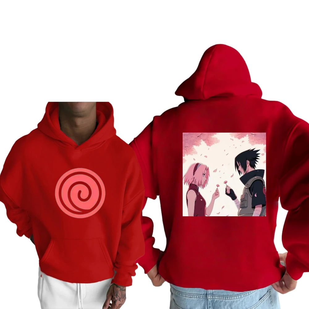 Mais hokage impressão família camisola de manga comprida masculino e feminino mesmo outono e inverno natal moletom térmico de alta qualidade