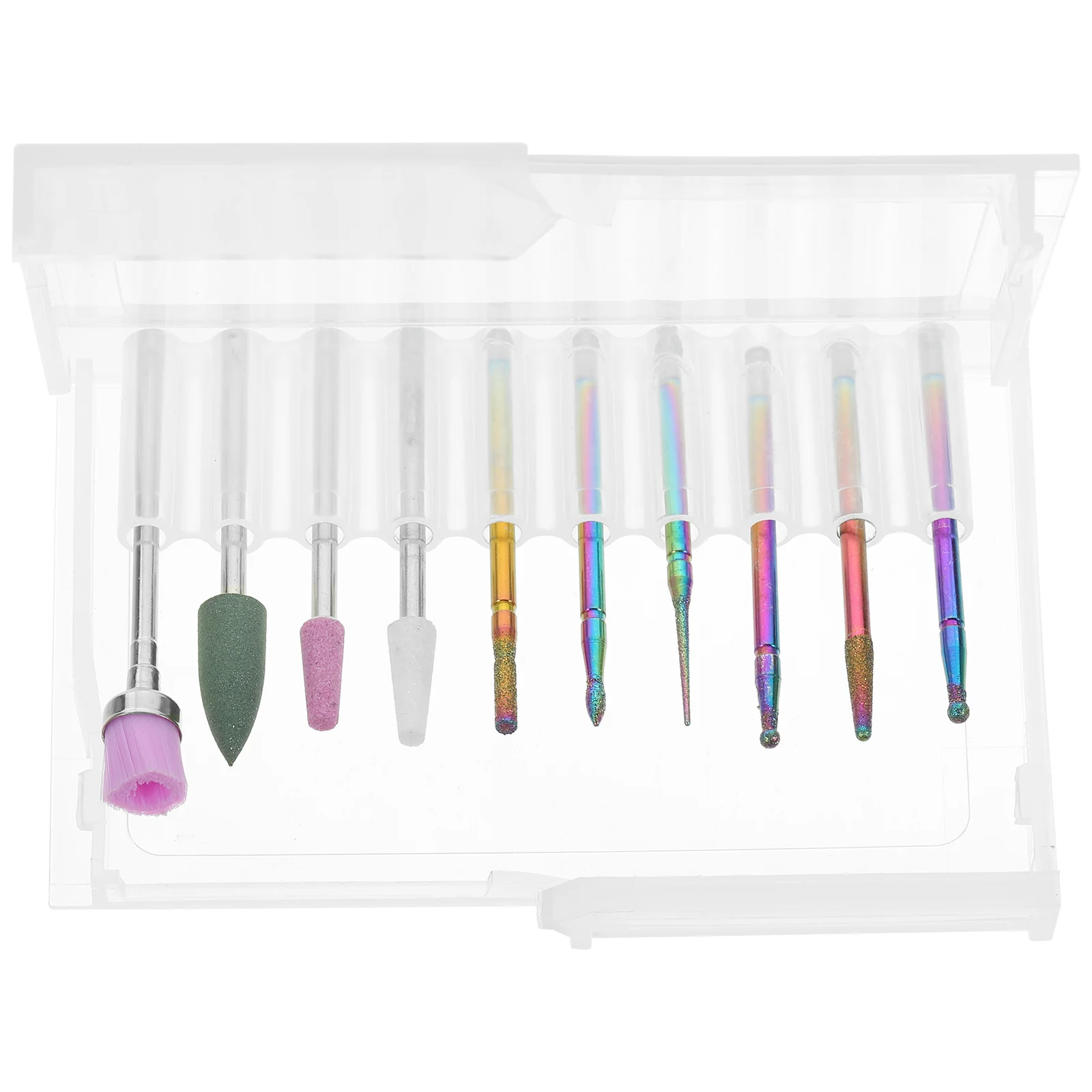 10 pièces forets à ongles ensemble manucure acrylique outils à ongles enlever Gel vernis cuticule fichier électrique russe manucure Kit accessoires