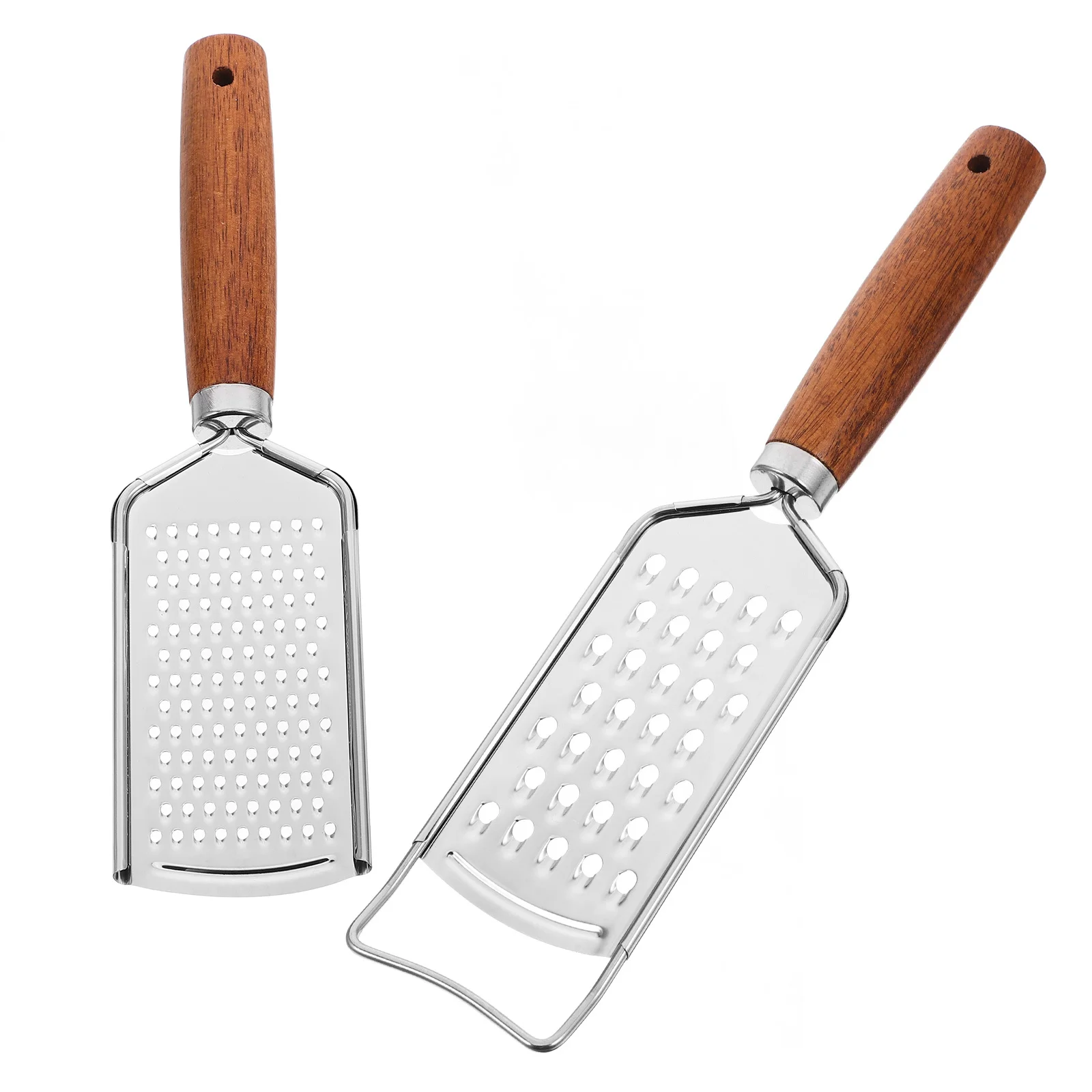 

2Pcs Stainless Steel Cheese Graters Multi-Functional Vegetable Grater Kitchen Tools Lemon Garlic Ginger Potato Shredder