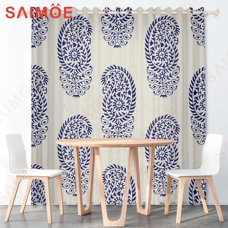 Bohemian 3d Bathroom Curtains Indian Boho Style Shower Curtains Decor Waterproof Fabric Home Living Room Washable Bath Screen