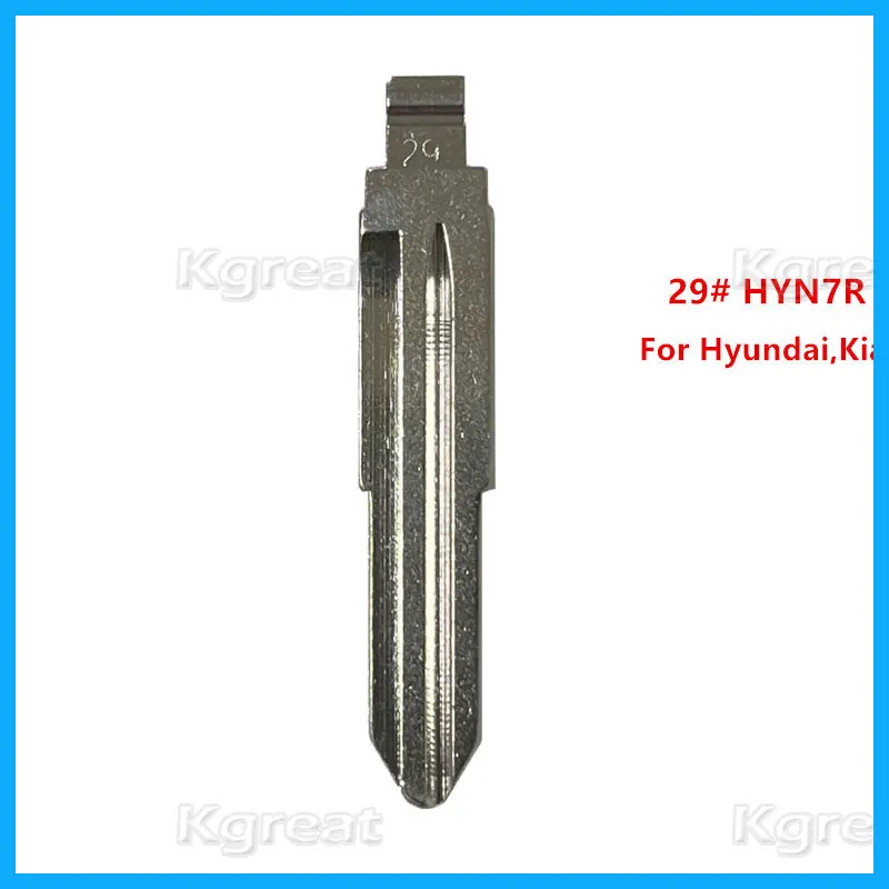 10pcs 29# HYN7R Metal Uncut Blank Flip Remote Key Blade for Keydiy KD Xhorse VVDI for Hyundai SONATA MOINCA KIA