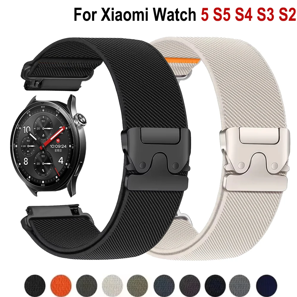 �y�Z�[�����zXiaomi Watch S5�AS4�AS3�A2 Pro�AActive Sport�Ή� �p���V���[�g�i�C�����X�g���b�v �u���X���b�g correa Xiaomi Watch Color 2�AColor 18mm�A22mm�o���h
