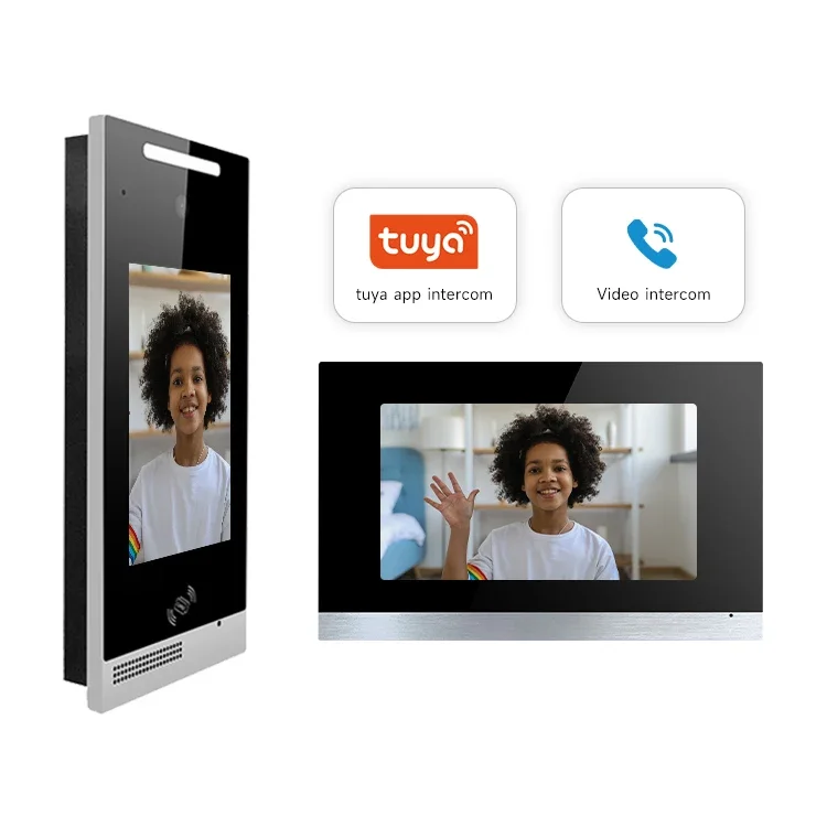 ip video door phone multi apartment audio intercom door video intercom for building tuya intercom apartment