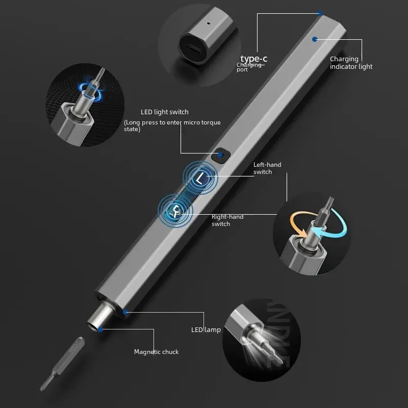 Multifuncional mini precisão 50-em-1 conjunto de chave de fenda elétrica para telefones celulares relógios chave de fenda bits barra de alavanca