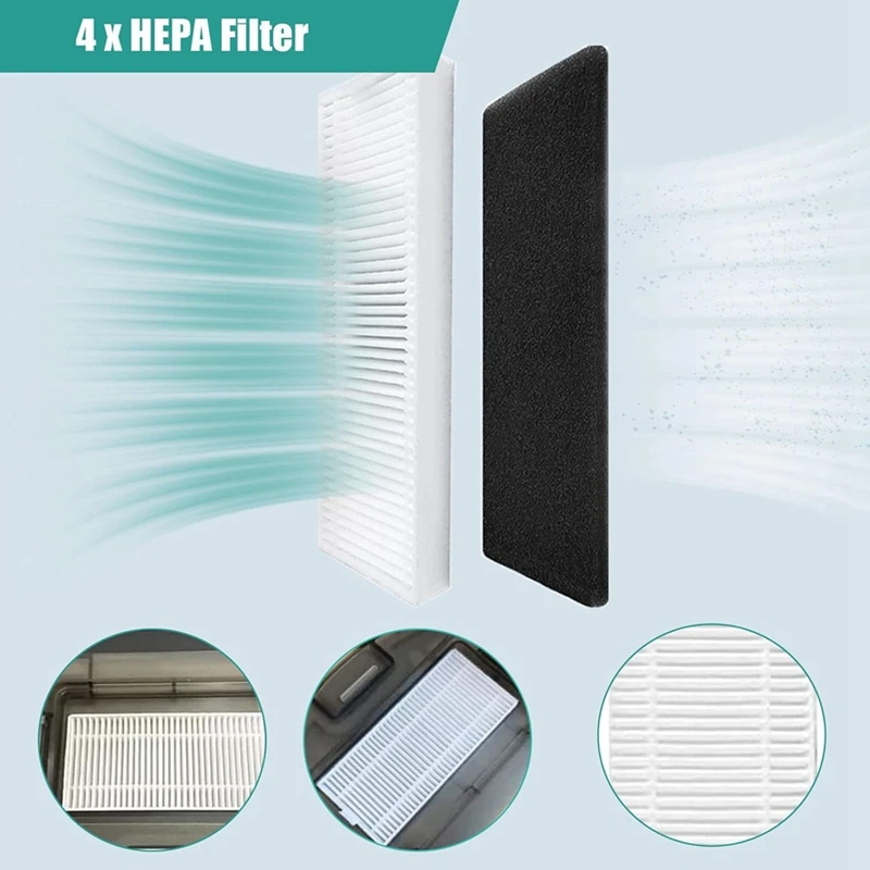 ABBK-สําหรับ Airrobo P20 เครื่องดูดฝุ่นหุ่นยนต์หลักแปรงด้านข้าง HEPA FILTER อะไหล่อุปกรณ์เสริม