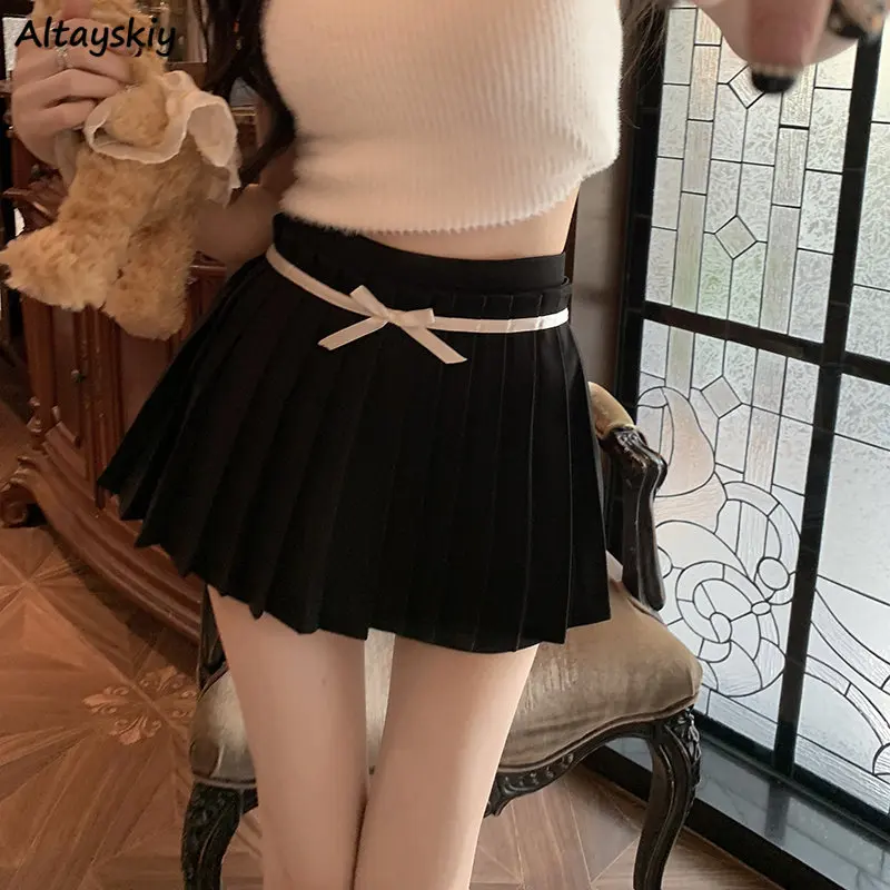 Minigonne pieghettate donna Jk Slim Simple Pure Stylish Streetwear Party Preppy abbigliamento donna vita alta Kawaii Faldas elegante