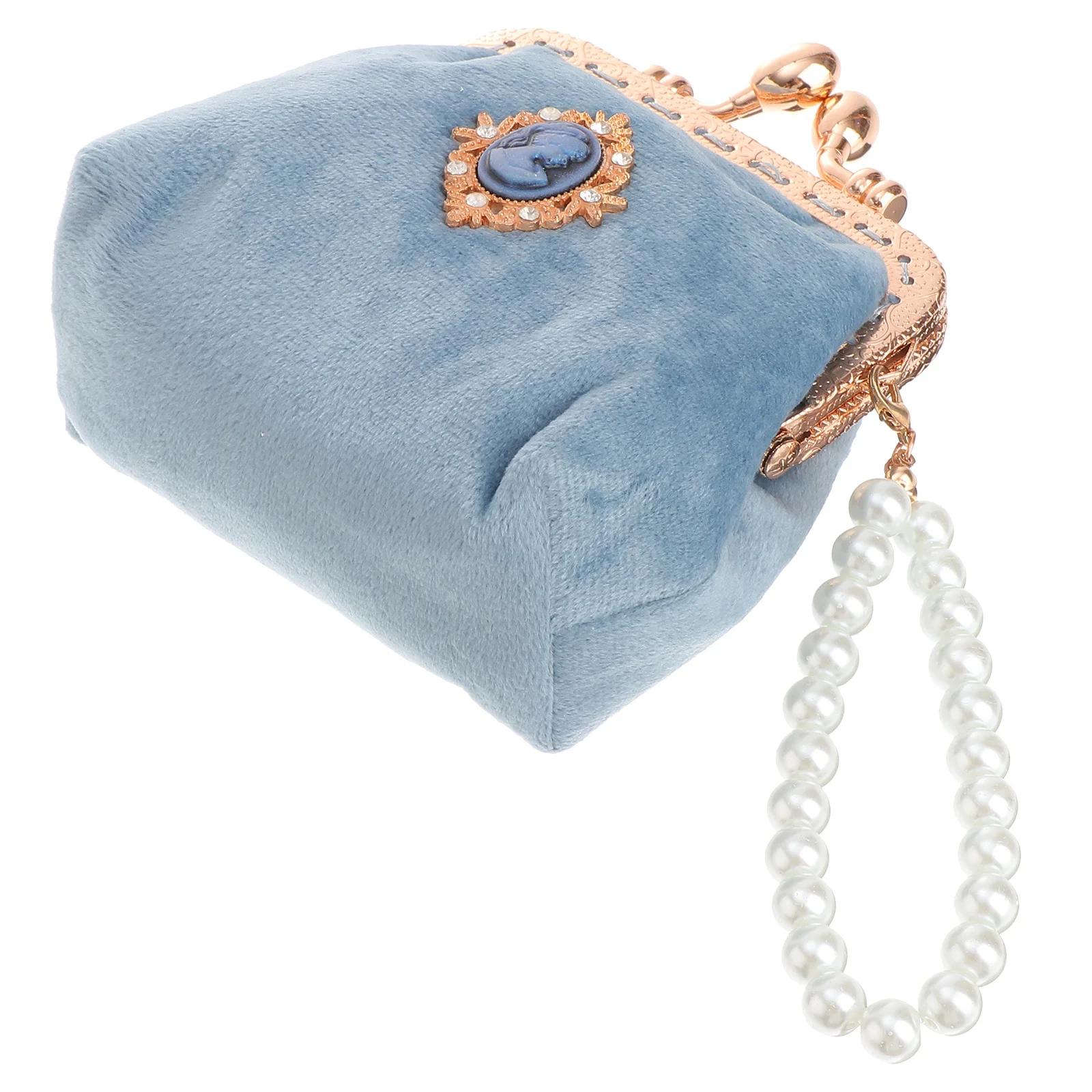 

Retro Gold Purse Vintage Style Small Wallet for Women Portable Change Bag Lightweight Fashion Change Bag Travel Use