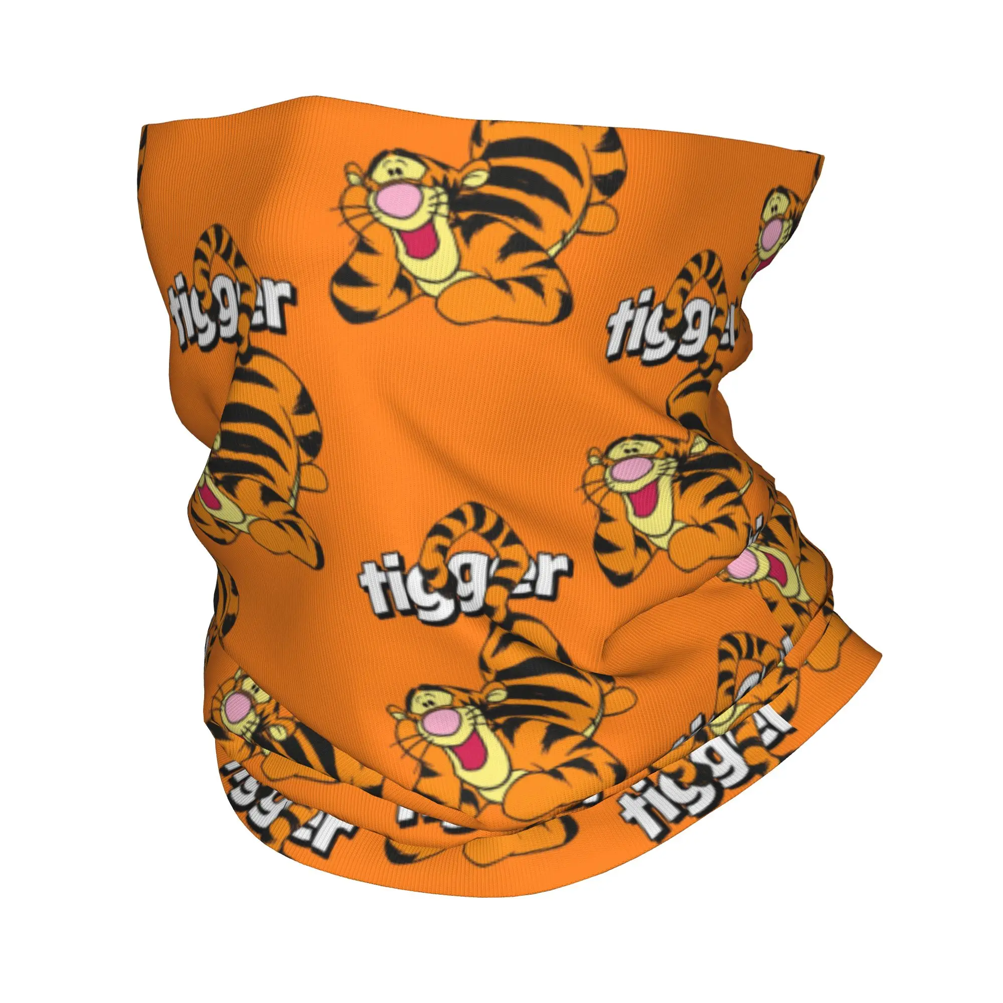 

Custom Winnie The Pooh Tigger Cartoon Anima Bandana Neck Gaiter UV Protection Face Scarf Cover Women Headwear Tube Balaclava
