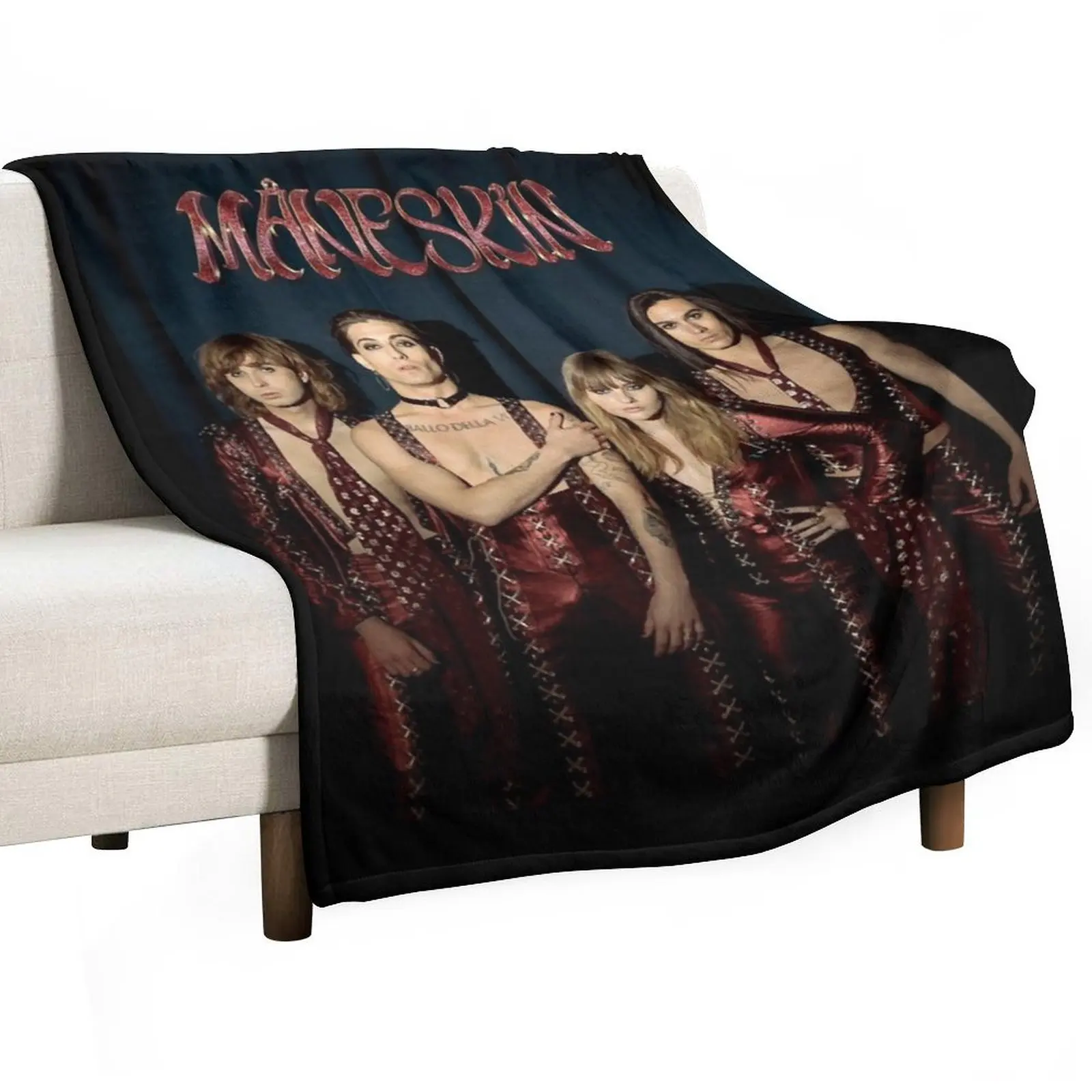 

Mneskin rock band Maneskin Throw Blanket Thins Quilt anime Blankets Sofas Of Decoration Blankets