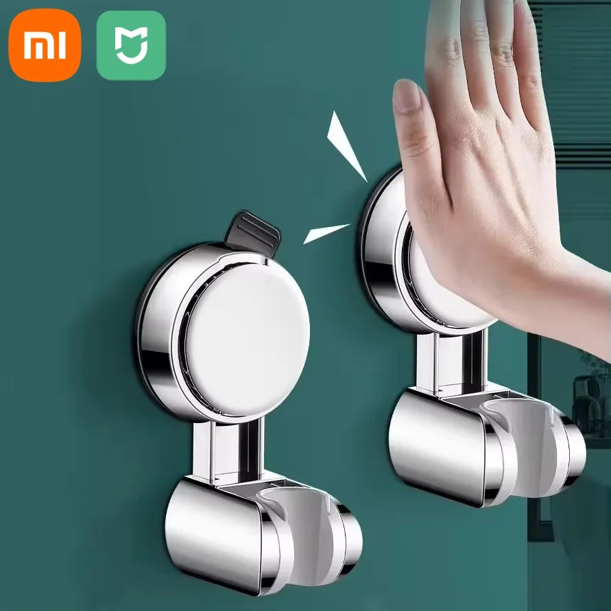 Xiaomi New Unique Horizontal Setting Suction Cup Handheld Shower Head Holder Large Shower Head Supports Relocatable Wall Mounted