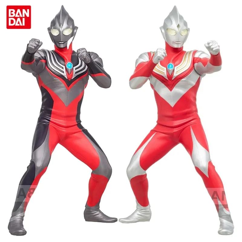 

Bandai Original Hero's Brave Statue Figure Ultraman Anime Figure Ultraman Tiga Action Figure Toys For Boys Girls Children Gifts