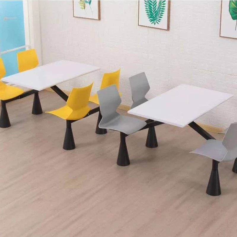 

Combination horn leg dining table and chairs, simple canteen restaurant coffee shop horn leg theme