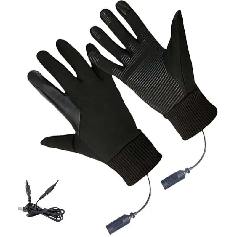 Heated Gloves For Men Motorcycle Ski Snow Warmer Gloves Heated Work Gloves Waterproof Touchscreen Rechargeable Windproof