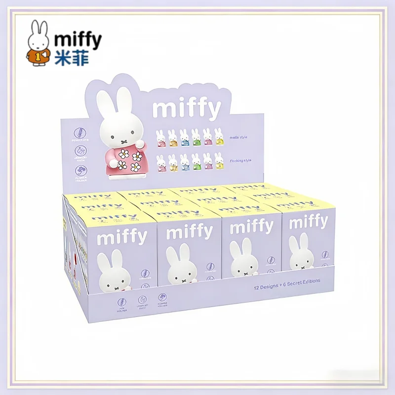 

Miffy Storage Rack Blind Box Character Pen Holder Stand Tabletop Decoration Figurine Charm Collectible Gift Series Ornaments
