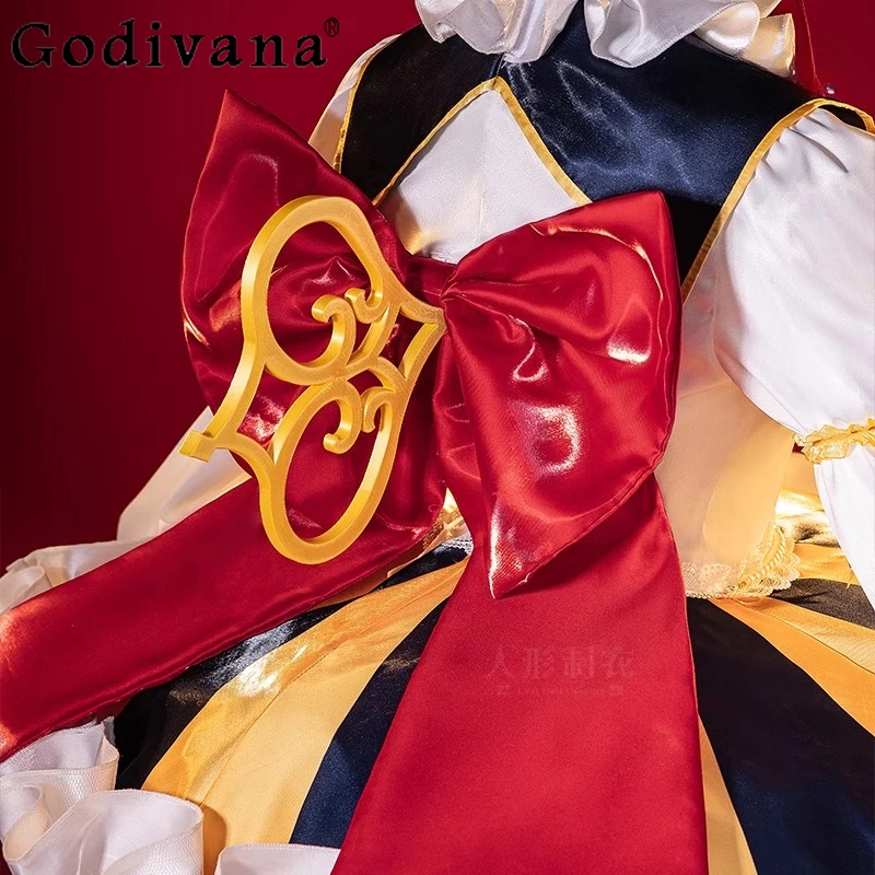 Miku تأثيري ملابس الفتيات أنيمي لعبة تأثيري حلي المتضخم اللعب زي مجموعة كاملة حفلة الهالوين الزي بطل كوس